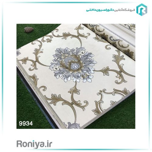 کاغذ دیواری طرح داماسک لاکچری کد 9929 3 کاغذ دیواری طرح داماسک لاکچری