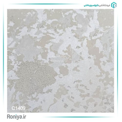کاغذ دیواری پتینه سفید نقره ای کد C1409 8 کاغذ دیواری پتینه سفید نقره ای کد C1409