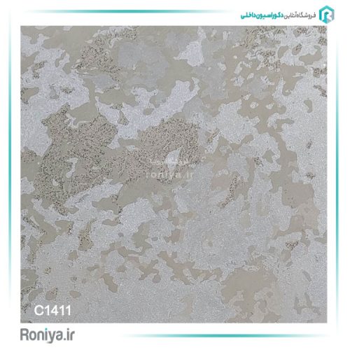 کاغذ دیواری پتینه سفید نقره ای کد C1409 6 کاغذ دیواری پتینه سفید نقره ای کد C1409