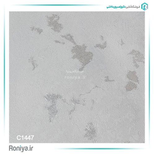 کاغذ دیواری پتینه سفید طوسی کد C1447 2 کاغذ دیواری پتینه سفید طوسی کد C1447