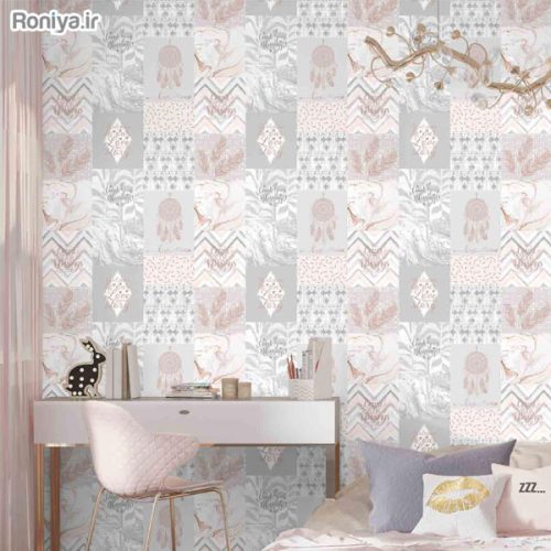 کاغذ دیواری دخترانه مدرن شیک کد C9104 2 کاغذ دیواری دخترانه مدرن شیک