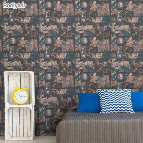 کاغذ دیواری گرافیتی نوجوان کد C9105 2 کاغذ دیواری گرافیتی نوجوان کد C9105