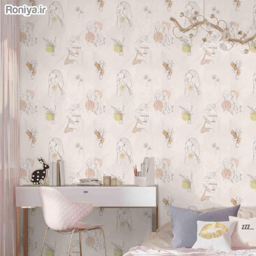 کاغذ دیواری دخترانه شیک
