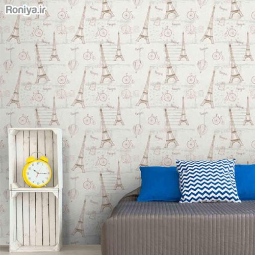 کاغذ دیواری اتاق نوجوان طرح ایفل