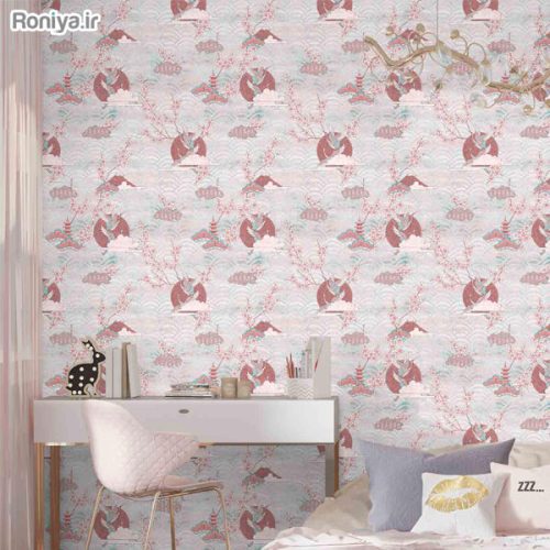 کاغذ دیواری اتاق خوب سه بعدی طرح شکوفه کد C9154 2 کاغذ دیواری اتاق خوب سه بعدی طرح شکوفه