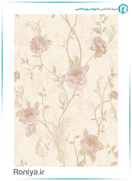 کاغذ دیواری گل رز اتاق خواب کد25011 2 کاغذ دیواری گل رز اتاق خواب کد25011