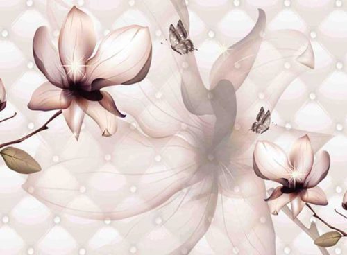 طرح جدید پوستر دیواری گل 3DF-289 5 طرح جدید پوستر دیواری گل 3DF-289