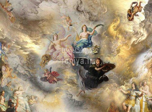 پوستر سقفی نقاشی طرح فرشتگانCode-LS-100 2 پوستر سقفی نقاشی طرح فرشتگانCode-LS-100