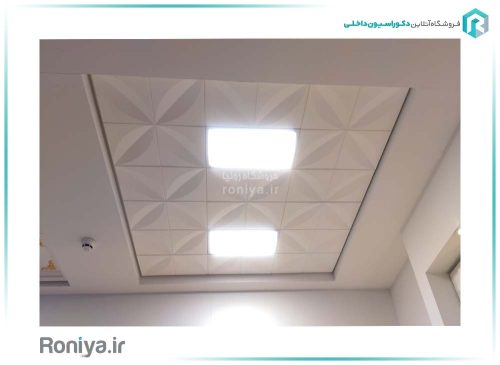 دیوارپوش سه بعدی طرح فلورا کد 3D-W104