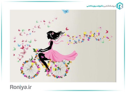 پوستر دختر دوچرخه سوار کارتونی CN-0146 4 پوستر دختر دوچرخه سوار کارتونی CN-0146