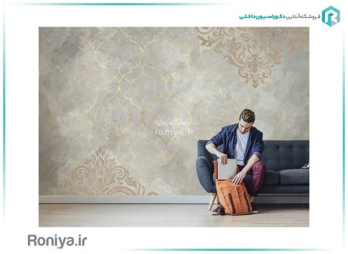 پوستر دیواری با طرح داماسک D-107