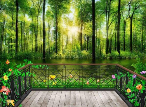 پوستر دیواری جنگل رویایی کد NT-186 2 پوستر دیواری جنگل رویایی کد NT-186