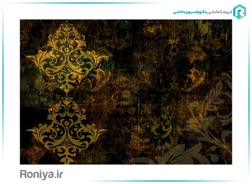 پوستر دیواری داماسک کلاسیک LX-86 3 پوستر دیواری طرح سلطنتی