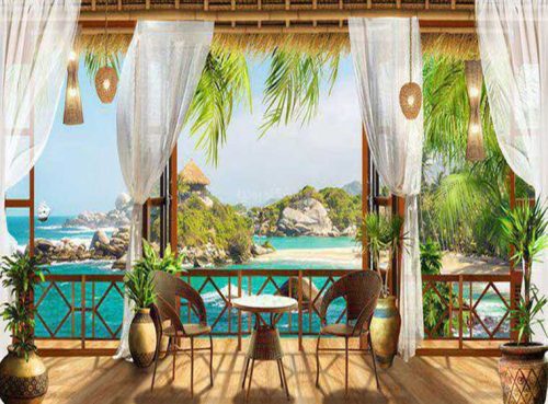 پوستر دیواری کافه ساحلی کد NT.192 2 پوستر دیواری کافه ساحلی کد NT.192