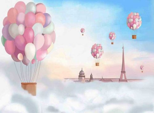 پوستر دیواری کودک طرح بالن بادکنک کد CN-102