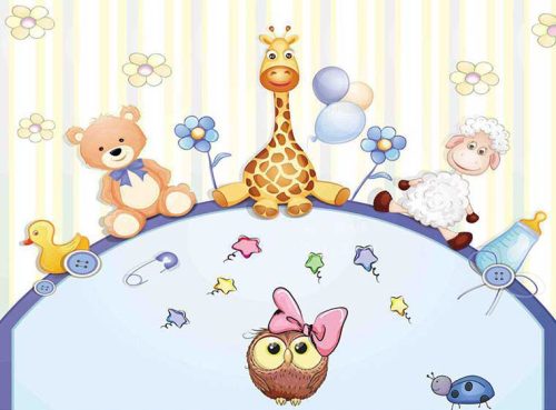 پوستر دیواری کودک طرح زرافه و خرس و جغد کد CN-101 2 پوستر دیواری کودک طرح زرافه و خرس و جغد کد CN-101