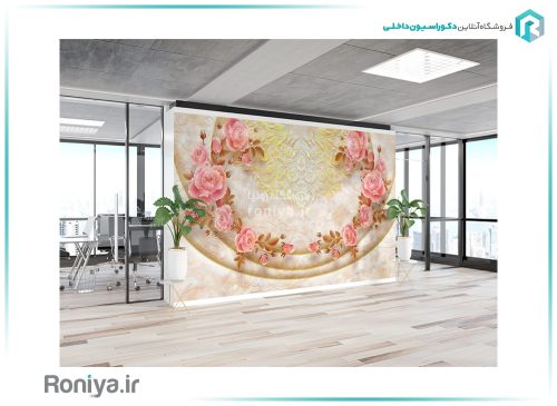 پوستر سالن پذیرایی گل سه بعدی 3DF-510 2 پوستر سالن پذیرایی گل سه بعدی 3DF-510