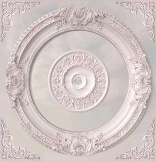 پوستر سقفی سه بعدی سفید LS-083