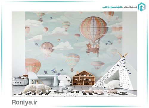 پوستر سه بعدی اتاق کودک طرح بالن CN-0132