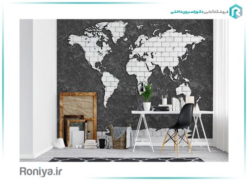 پوستر سه بعدی نقشه جهان 3DF-343 2 پوستر سه بعدی نقشه جهان 3DF-343