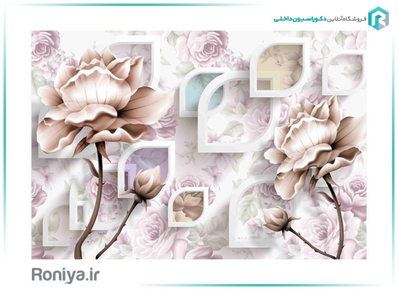 پوستر سه بعدی گل برای اتاق 3DF-354