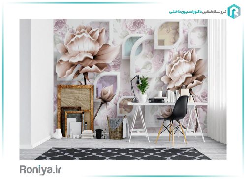 پوستر سه بعدی گل برای اتاق 3DF-354