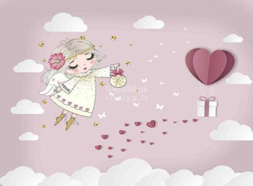 پوستر اتاق کودک صورتی 4 پوستر اتاق کودک صورتی