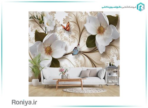 پوستر دیواری گل برجسته 3DF-249