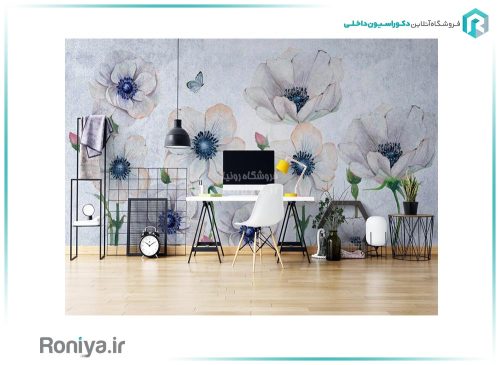 پوستر سه بعدی اتاق خواب 3DF-250 2 پوستر دیواری گل