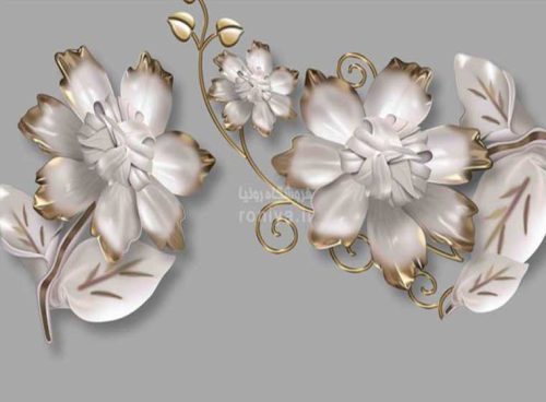 پوستر سه بعدی گل طوسی 3DF-270 7 پوستر سه بعدی گل طوسی 3DF-270