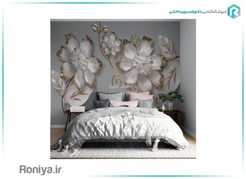 پوستر سه بعدی گل طوسی 3DF-270 4 پوستر سه بعدی گل طوسی 3DF-270