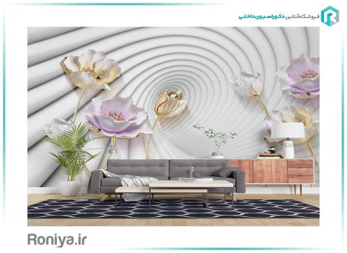 پوستر سه بعدی گل 3DF-312