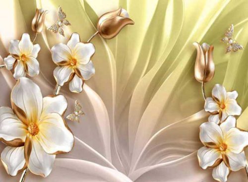 پوستر گل برجسته 3DF-315 5 پوستر گل برجسته 3DF-315