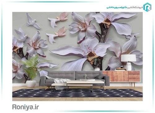 پوستر گل برجسته 3DF-316 3 پوستر گل برجسته 3DF-316