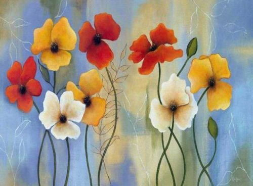 پوستر گل های رنگی 3DF-311 7 پوستر گل های رنگی 3DF-311