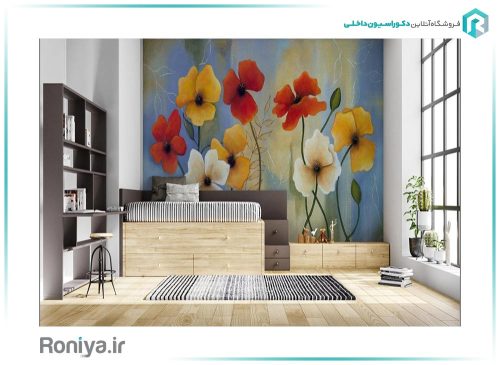 پوستر گل های رنگی 3DF-311 4 پوستر گل های رنگی 3DF-311