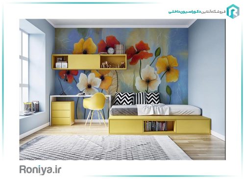 پوستر گل های رنگی 3DF-311 3 پوستر گل های رنگی 3DF-311