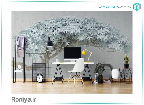 کاغذ دیواری 3 بعدی درخت برجسته 3DF-400 2 کاغذ دیواری 3 بعدی درخت برجسته 3DF-400