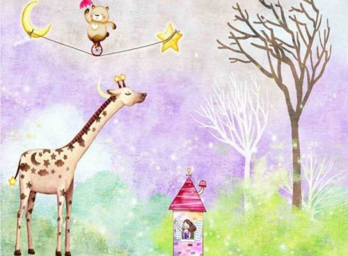 کاغذ دیواری سه بعدی اتاق کودک دختر CN-0138 4 کاغذ دیواری سه بعدی اتاق کودک دختر CN-0138