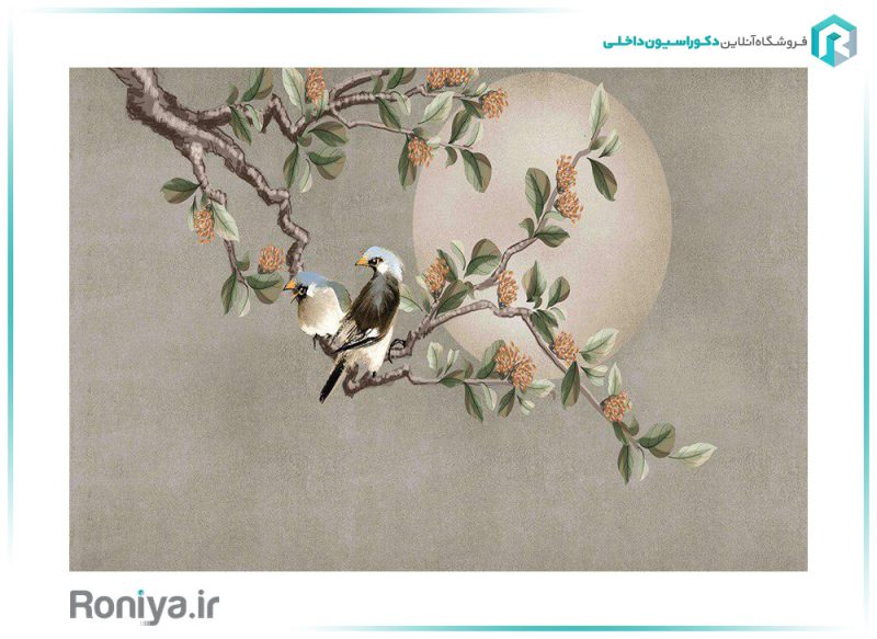 کاغذ دیواری سه بعدی رمانتیک 3DF-348