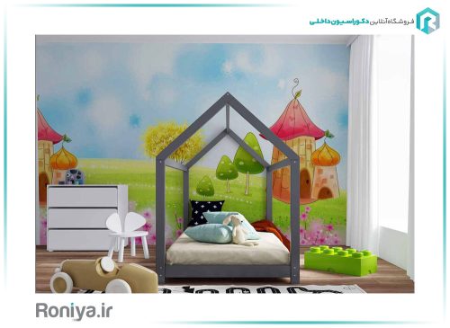 کاغذ دیواری سه بعدی رنگی اتاق کودک CN-0139