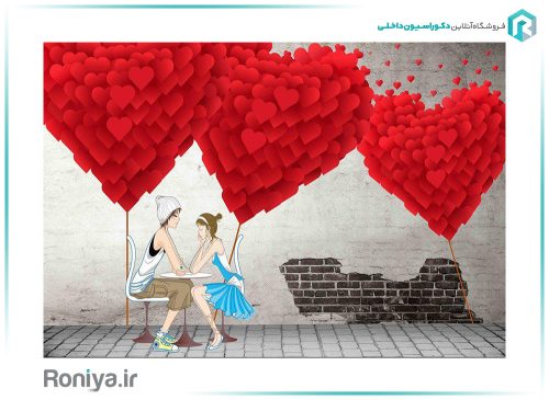 کاغذ دیواری عاشقانه برای اتاق خواب CN-0135 4 کاغذ دیواری عاشقانه برای اتاق خواب CN-0135