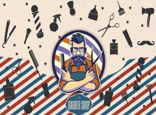 کاغذ پوستری آرایشگاه مردانه BS-103 2 کاغذ پوستری آرایشگاه مردانه BS-103