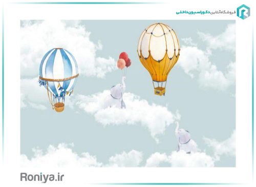 کاغذ پوستری طرح فیل برای اتاق بچه CN-0156 2 کاغذ پوستری طرح فیل برای اتاق بچه CN-0156