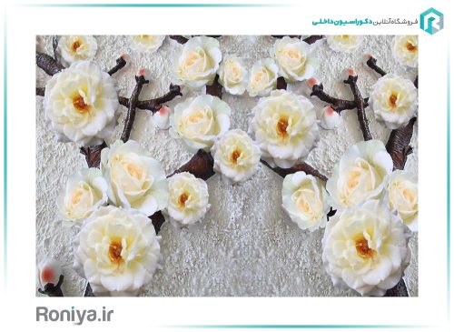 کاغذ پوستری طرح گل برجسته 3DF-431 2 کاغذ پوستری طرح گل برجسته 3DF-431