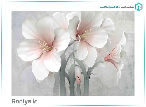 کاغذ پوستری گل برجسته 3DF-292 3 کاغذ پوستری گل برجسته 3DF-292
