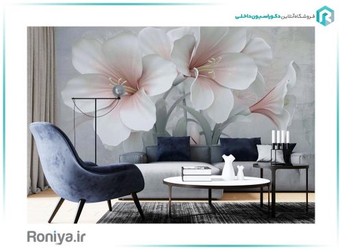 کاغذ پوستری گل برجسته 3DF-292 2 کاغذ پوستری گل برجسته 3DF-292