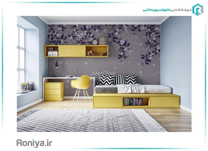 کاغذ دیواری پوستری اتاق خواب 3DF-257 2 پوستر دیواری برای اتاق خواب