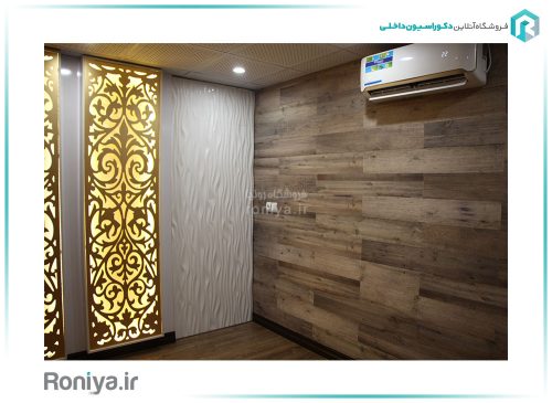 دیوارپوش دکوراتیو بتن پلیمری طرح چوب WD-31