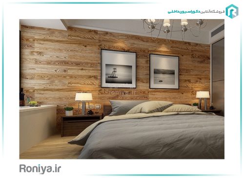 دیوارپوش دکوراتیو بتن پلیمری طرح چوب WD-34